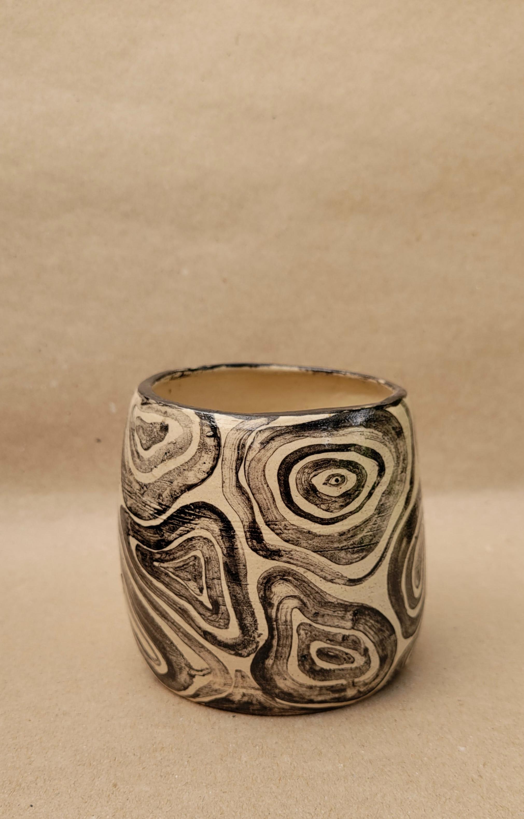 Florero de cerámica 11 oz - clases de ceramica Medellín