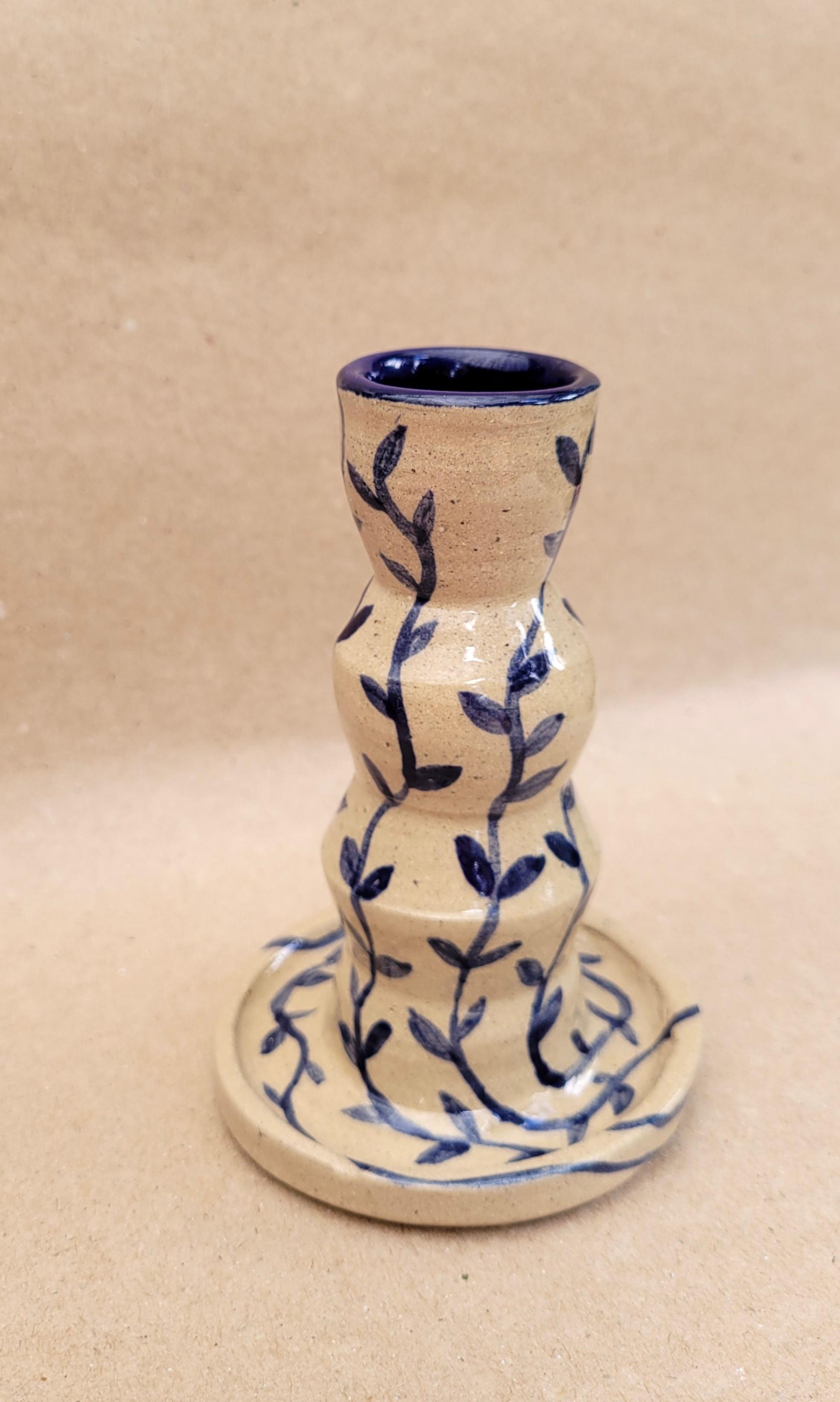 Candelabro de cerámica - taller de ceramica en Medellín