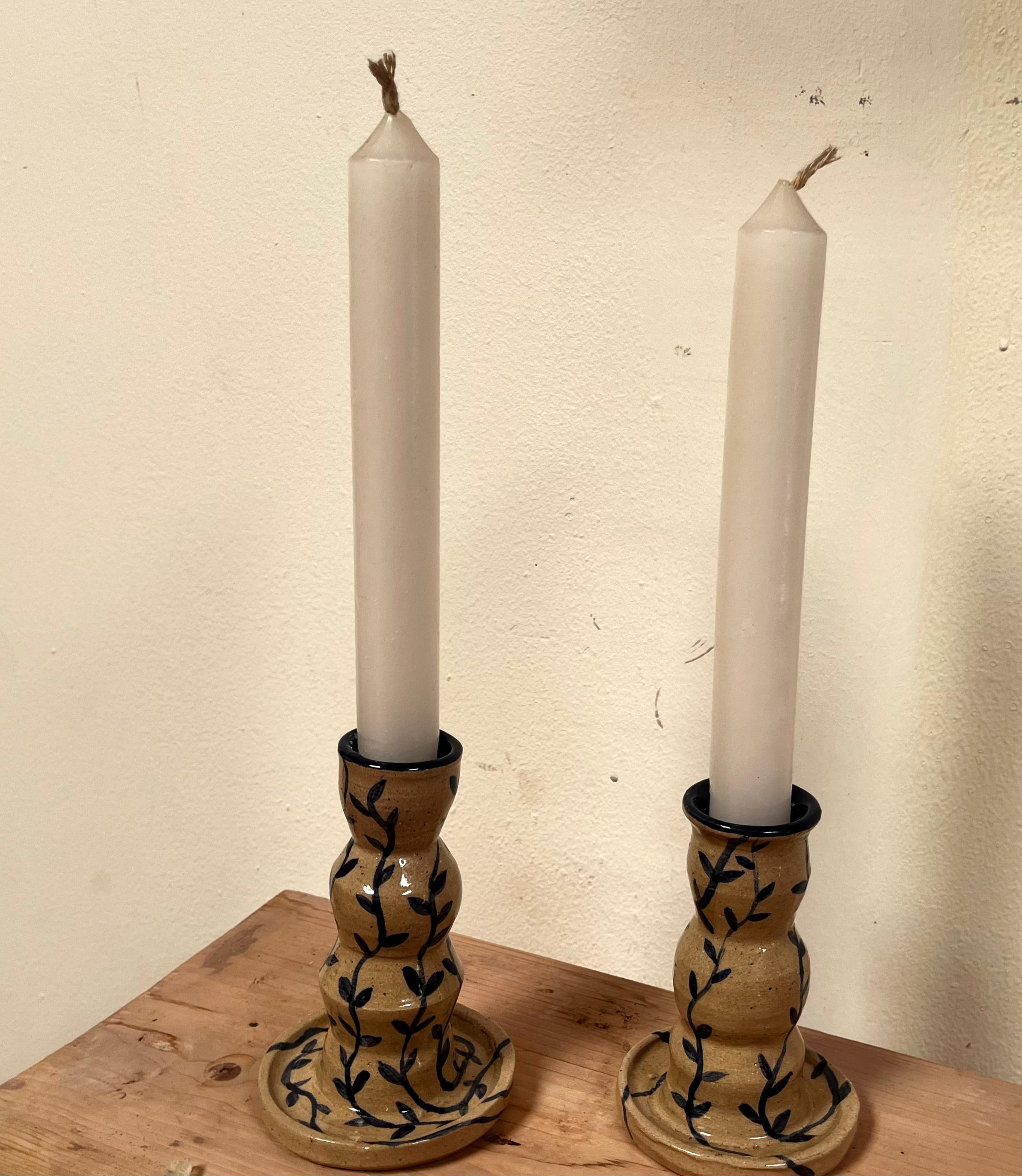Candelabro artesanal - clases de ceramica Medellín